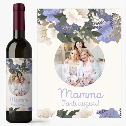 Vino personalizzato con una dedica per la Festa della Mamma