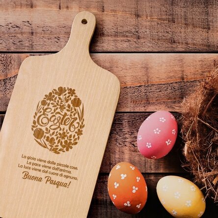 Tagliere personalizzato - Buona Pasqua!