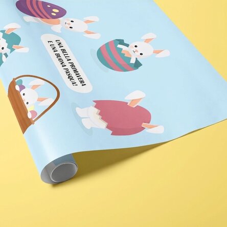 Carta da regalo personalizzata con testo - Coniglietti