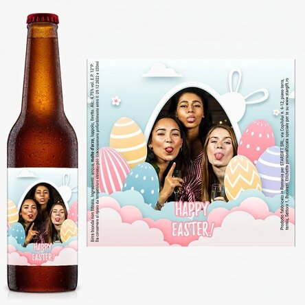 Birra personalizzata con foto - Buona Pasqua!