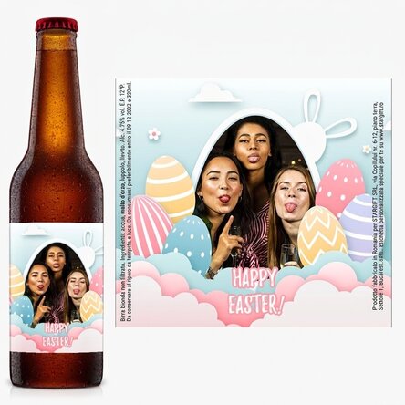 Birra personalizzata con foto - Buona Pasqua!