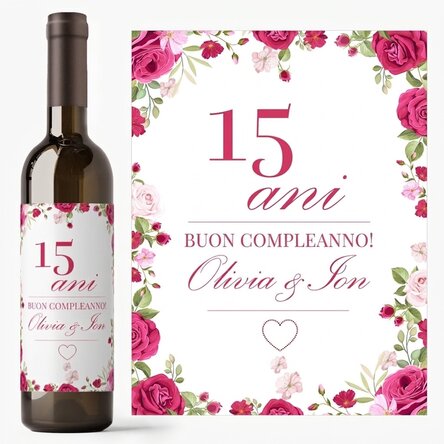 Vino personalizzato con dedica - Insieme
