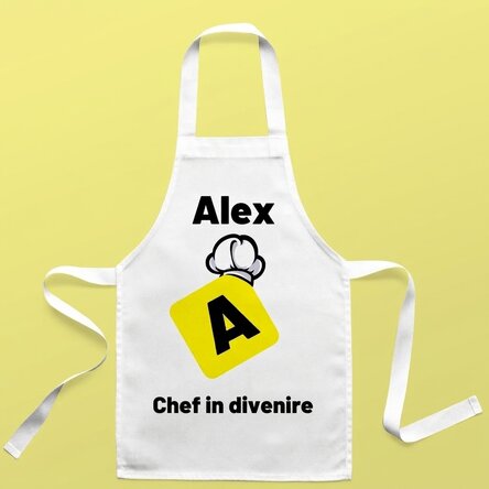 T-shirt personalizzata per bambini con scritta - Chef in erba