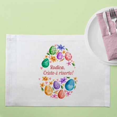Portapiatto personalizzato - Cristo è risorto!