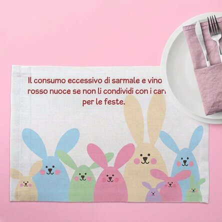 Portapiatto personalizzato - Messaggio