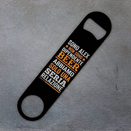 Apribottiglie personalizzato con scritta - Committed relationship