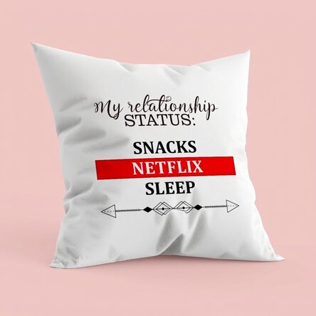 Cuscino personalizzato con scritta - Stato sentimentale