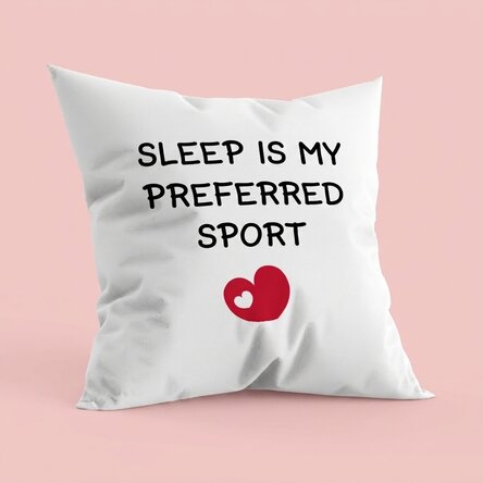 Cuscino personalizzato con scritta - Lo sport preferito