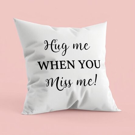 Cuscino personalizzato con scritta - Hug me