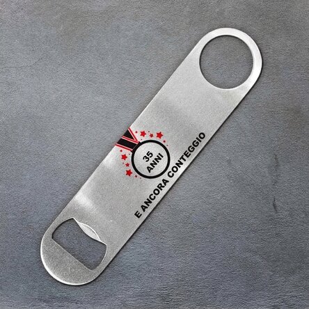Apribottiglie personalizzato con scritta - Anniversary