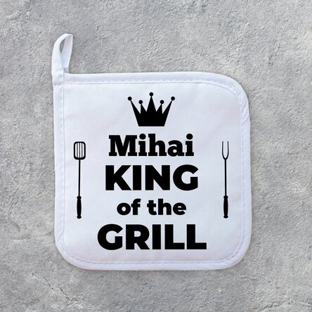 Supporto per pentola calda personalizzato con scritta - King of the Grill