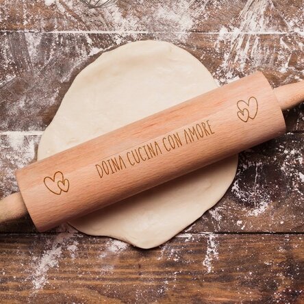 Spatola da cucina in legno personalizzata - Bake with love