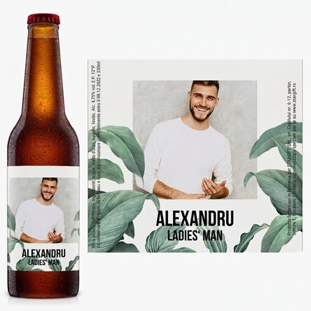 Birra personalizzata con foto e testo - Folliage