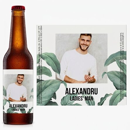 Birra personalizzata con foto e testo - Folliage