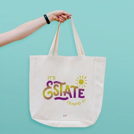 Borsa da spiaggia personalizzata con scritta - It's summer time