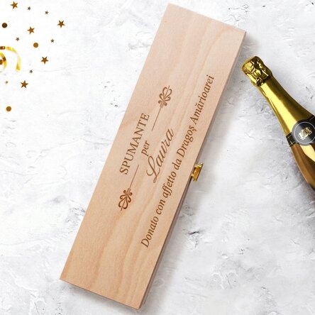 Confezione di spumante personalizzata con scritta - Elegance