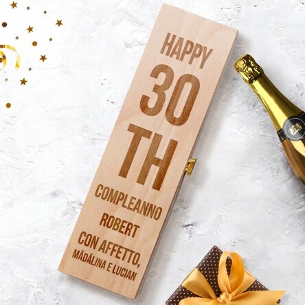 Scatola personalizzata per spumante - Buon compleanno