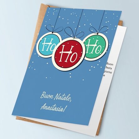 Biglietto di auguri personalizzato - Globe ho, ho, ho!