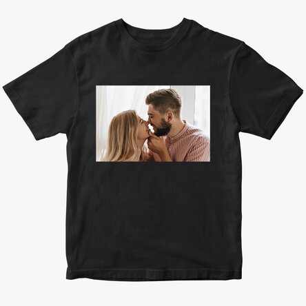 Maglietta in cotone personalizzata con una foto in formato orizzontale