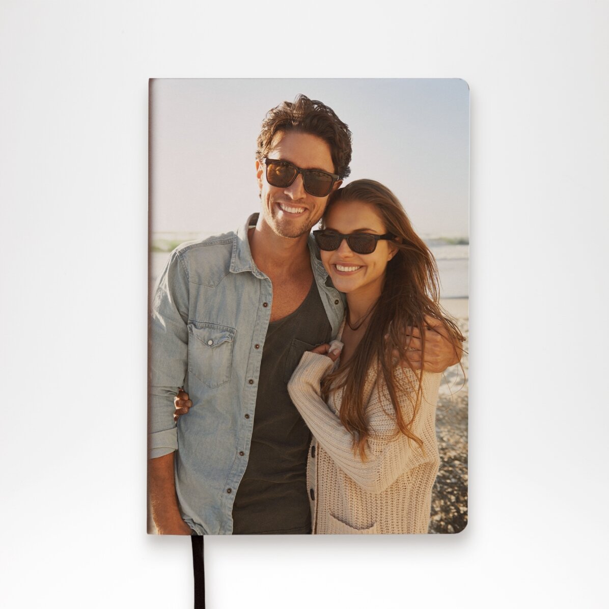 Agenda in pelle personalizzata a colori con una foto
