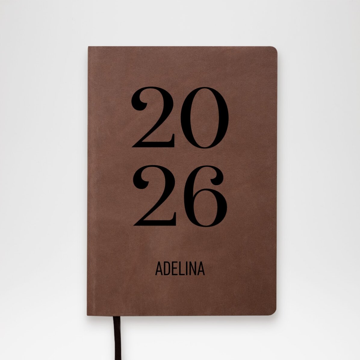 Agenda in pelle personalizzata con testo - Diario quotidiano