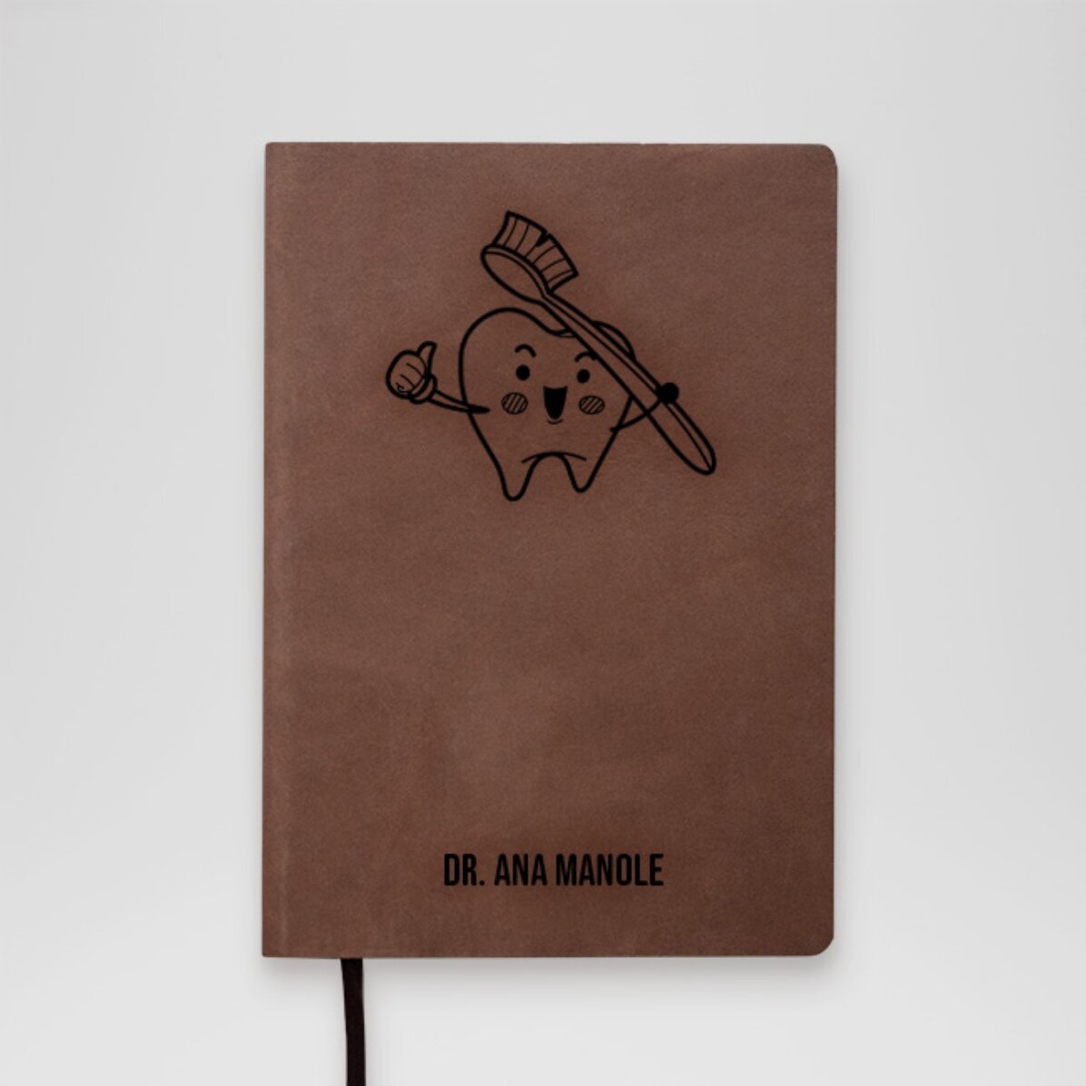 Agenda in pelle personalizzata con scritta - Dentista
