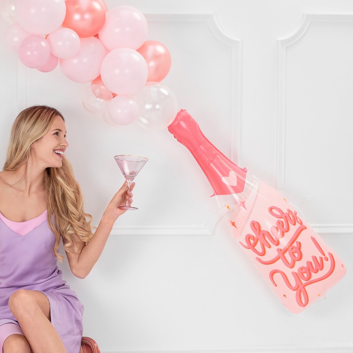Palloncino - Bottiglia rosa