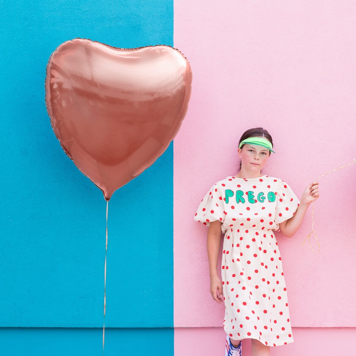 Palloncino - Cuore in oro rosa 68 cm