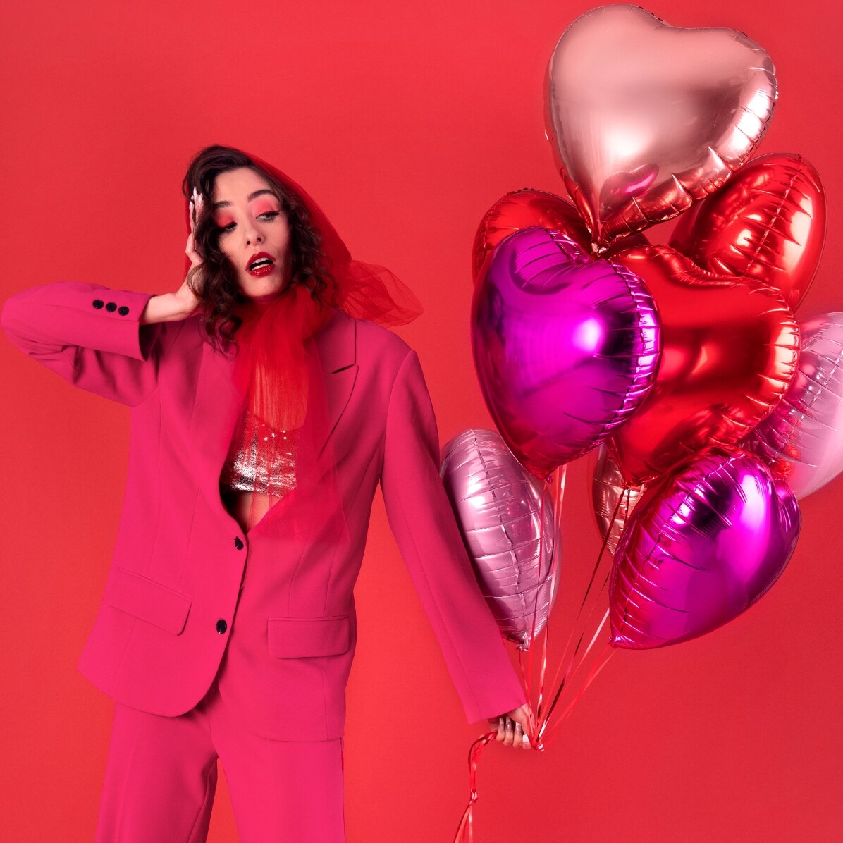 Palloncino - Cuore rosso 45 cm