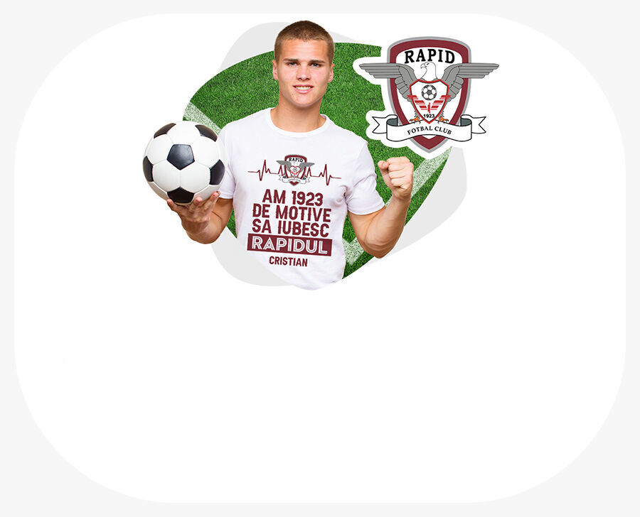 Regali personalizzati con licenza ufficiale - FC Rapid 1923 Bucarest