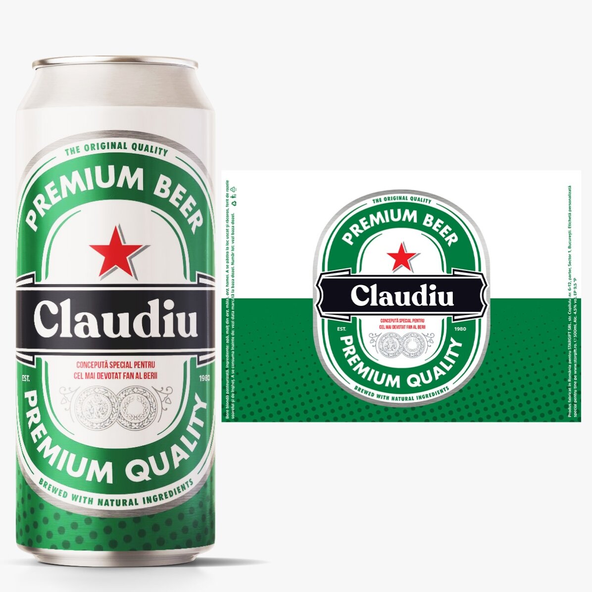 Birra in lattina personalizzata con una scritta - Il fan più fedele della birra