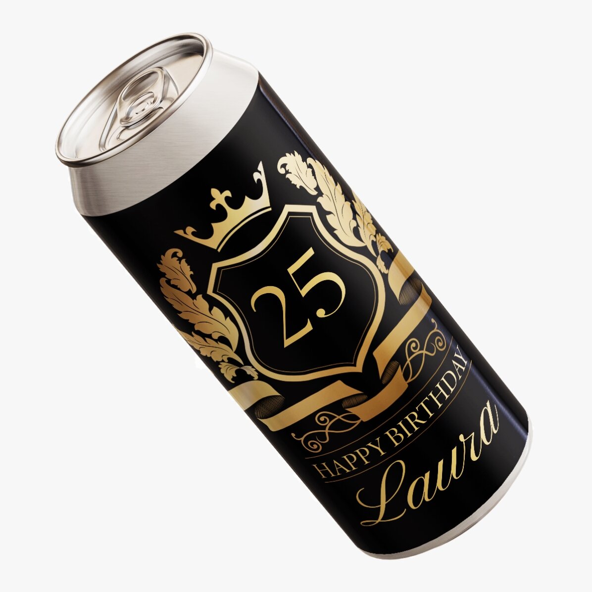 Birra in lattina personalizzata con testo - Royalty