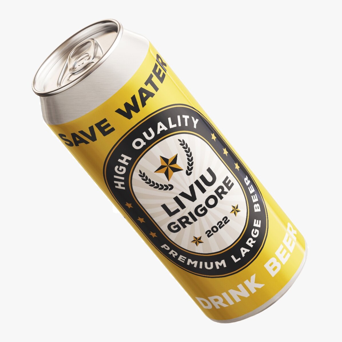 Birra in lattina personalizzata con scritta - Save water drink beer