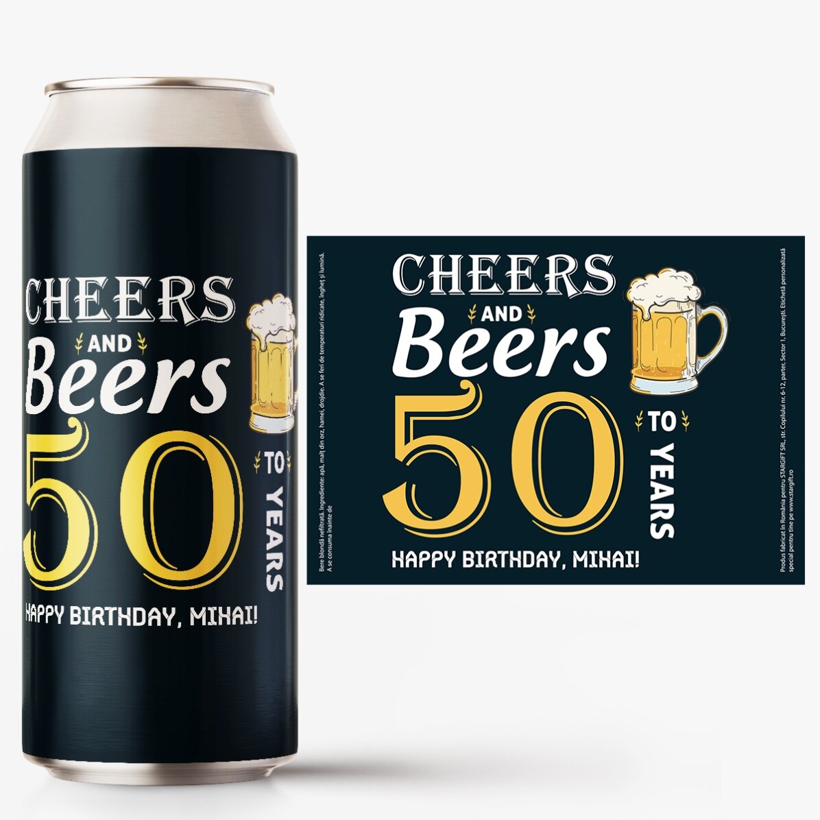 Birra in lattina personalizzata con scritta - Cheers