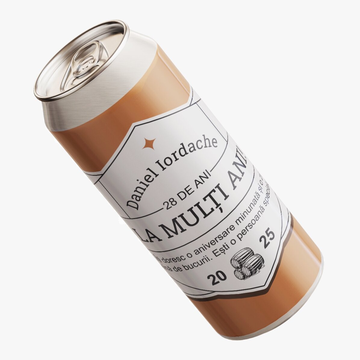 Birra in lattina personalizzata con testo - Classic beer