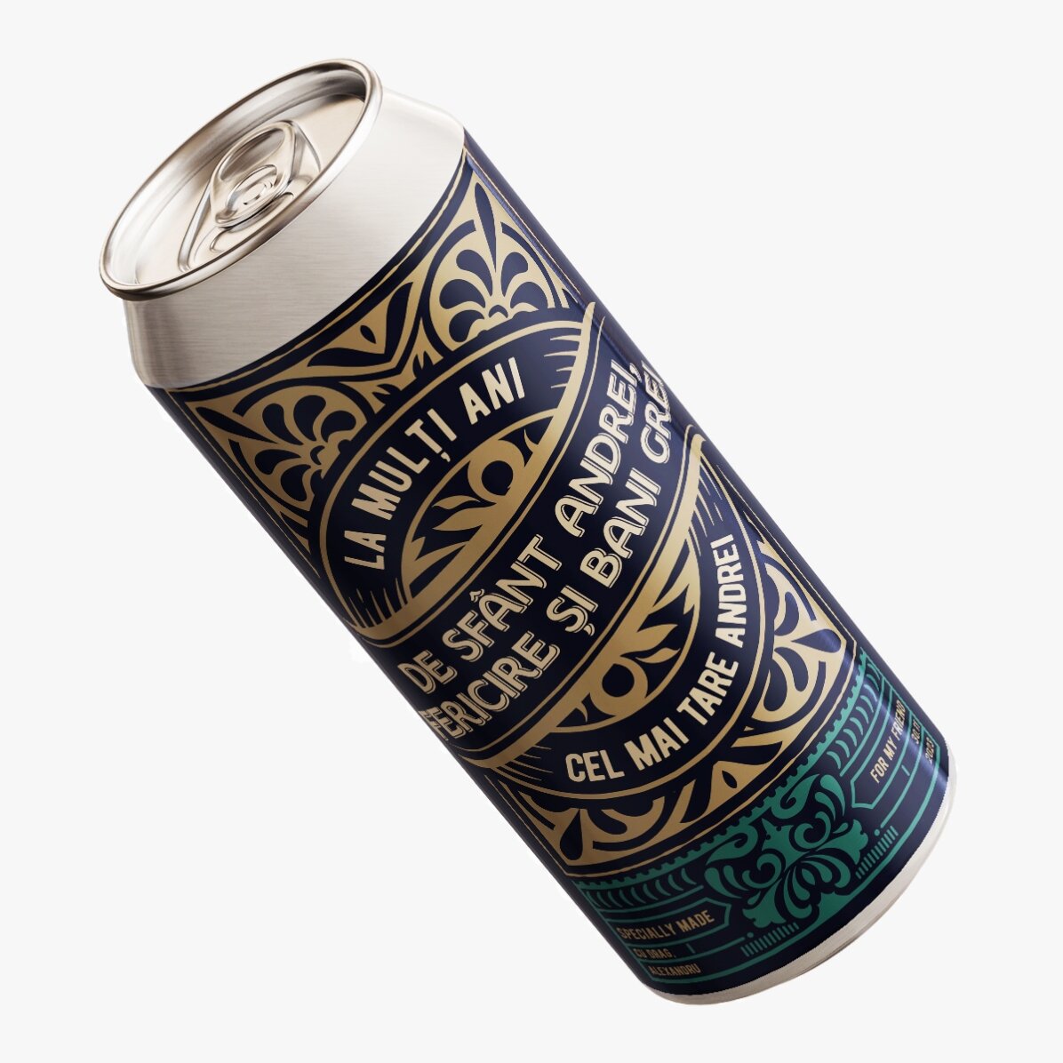 Birra in lattina personalizzata con testo - For The Best