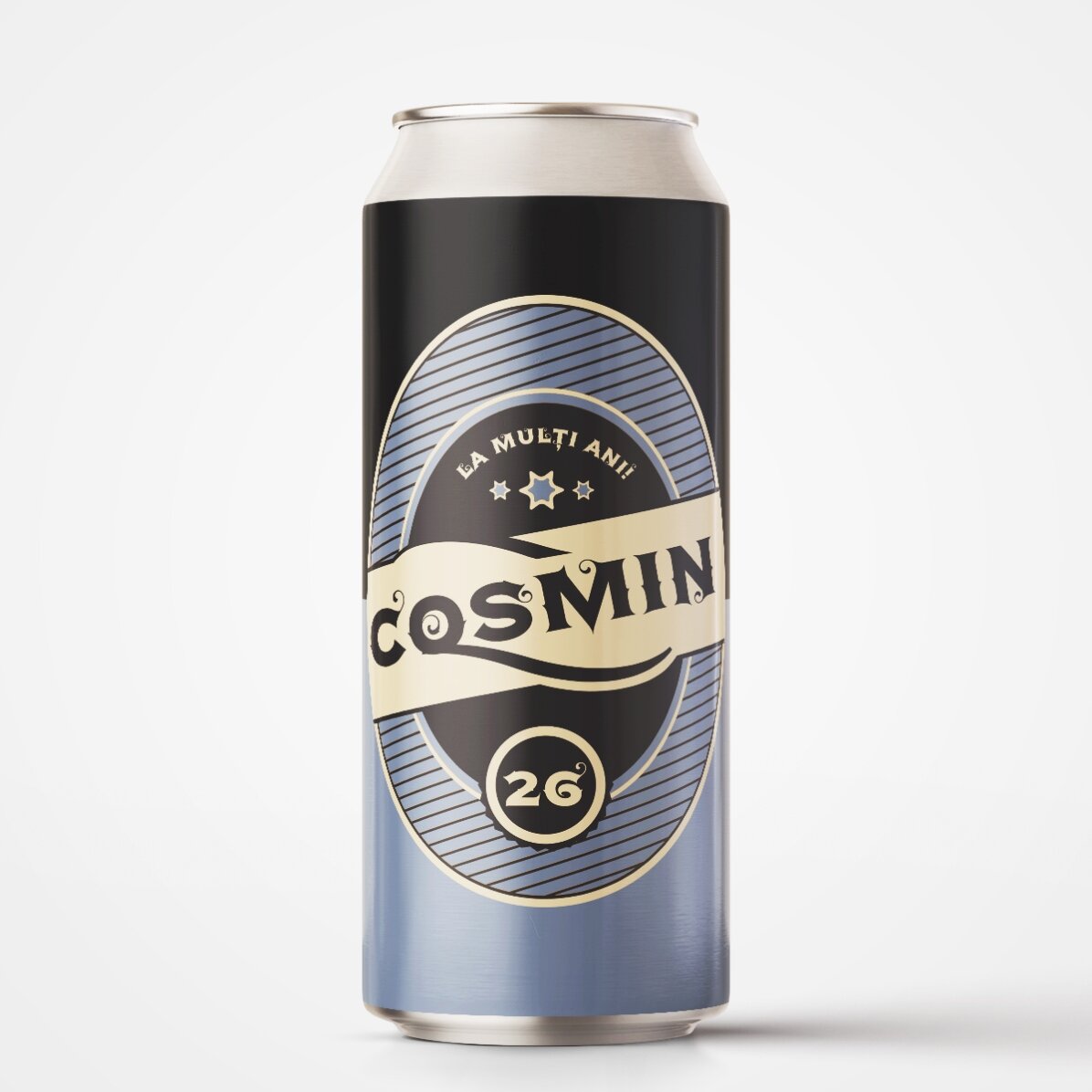 Birra in lattina personalizzata con la scritta: “Buon compleanno!”
