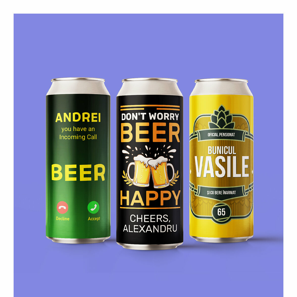 Birra in lattina personalizzata
