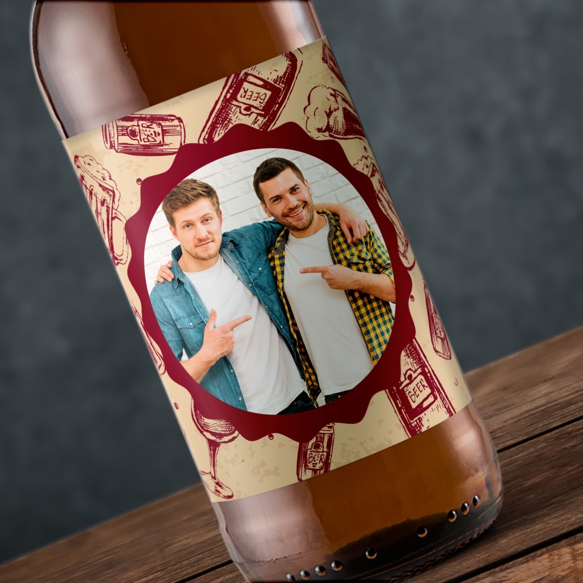 Birra personalizzata con una foto
