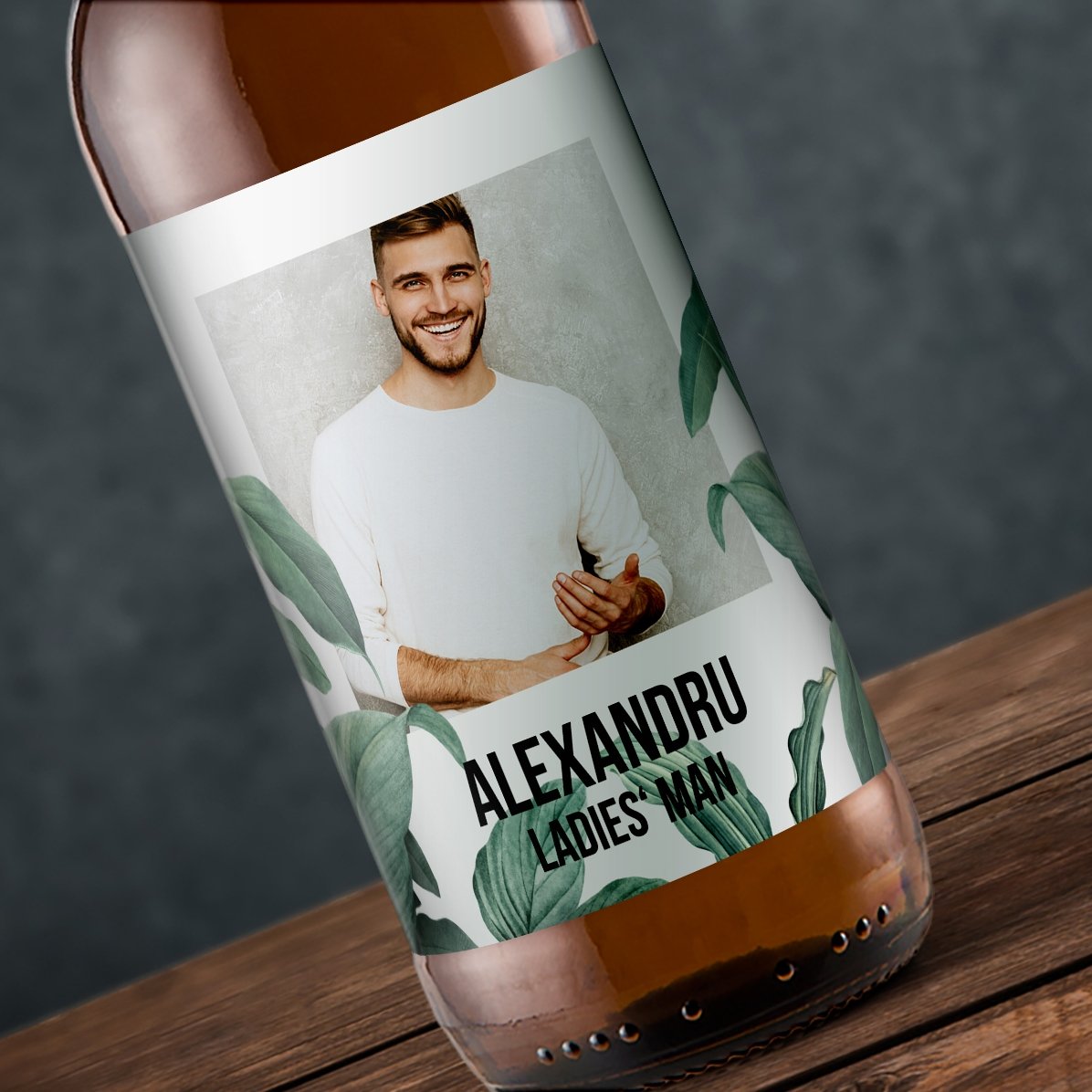 Birra personalizzata con foto e testo - Folliage