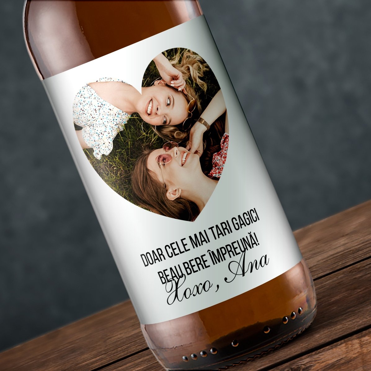 Birra personalizzata con foto e testo - Love