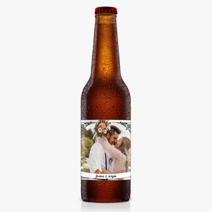 Birra personalizzata con foto e testo