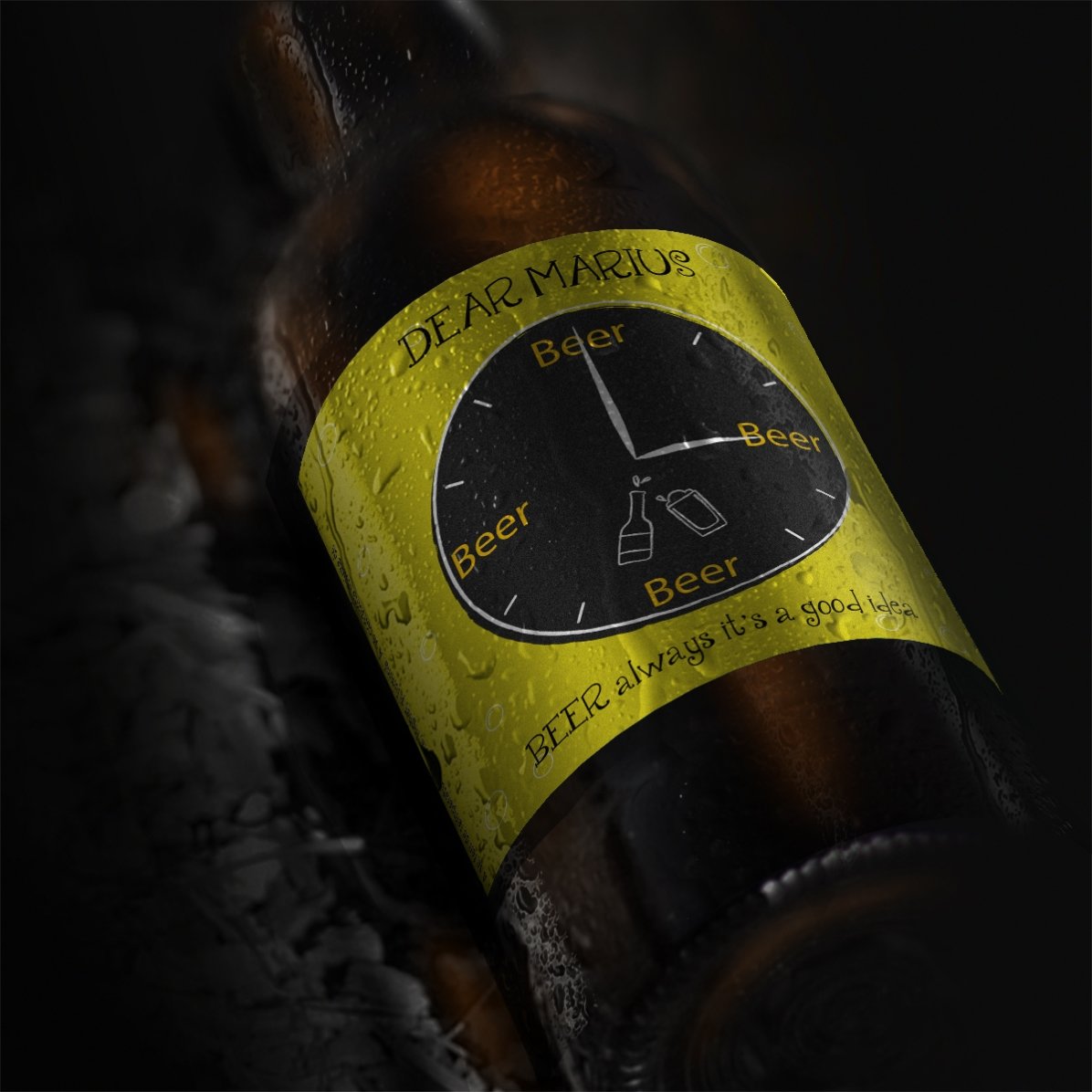 Birra personalizzata con scritta - La birra è sempre una buona idea