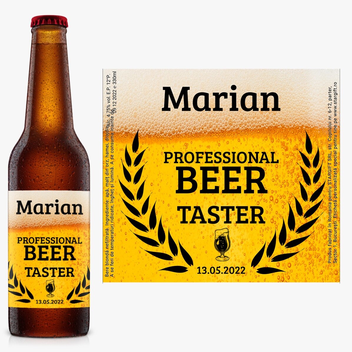 Birra personalizzata con scritta - Beer taster