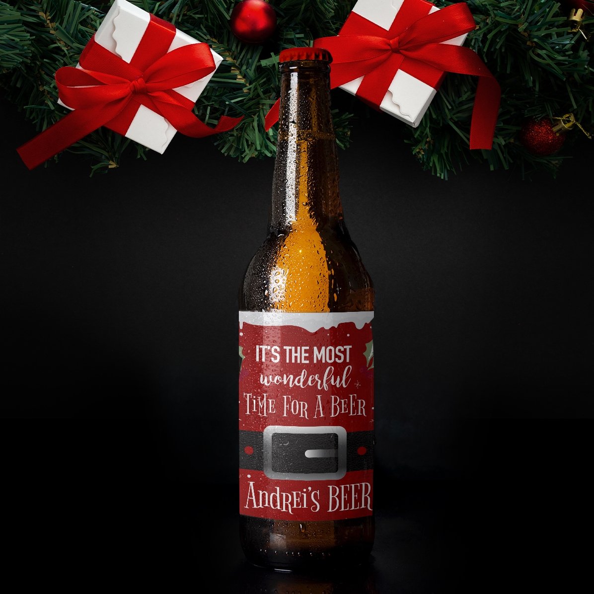 Birra personalizzata con scritta - Il momento più bello per bere una birra!
