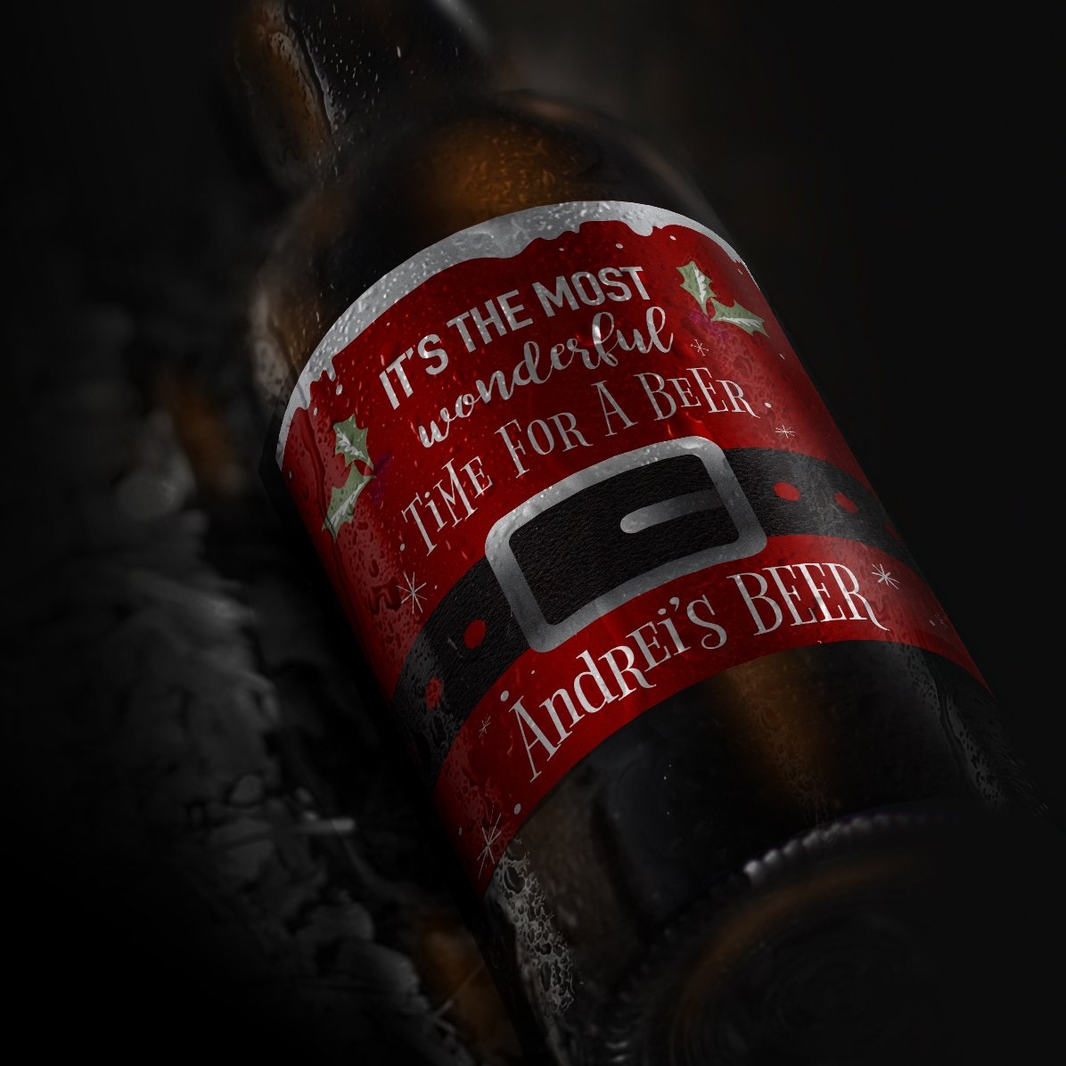 Birra personalizzata con scritta - Il momento più bello per bere una birra!