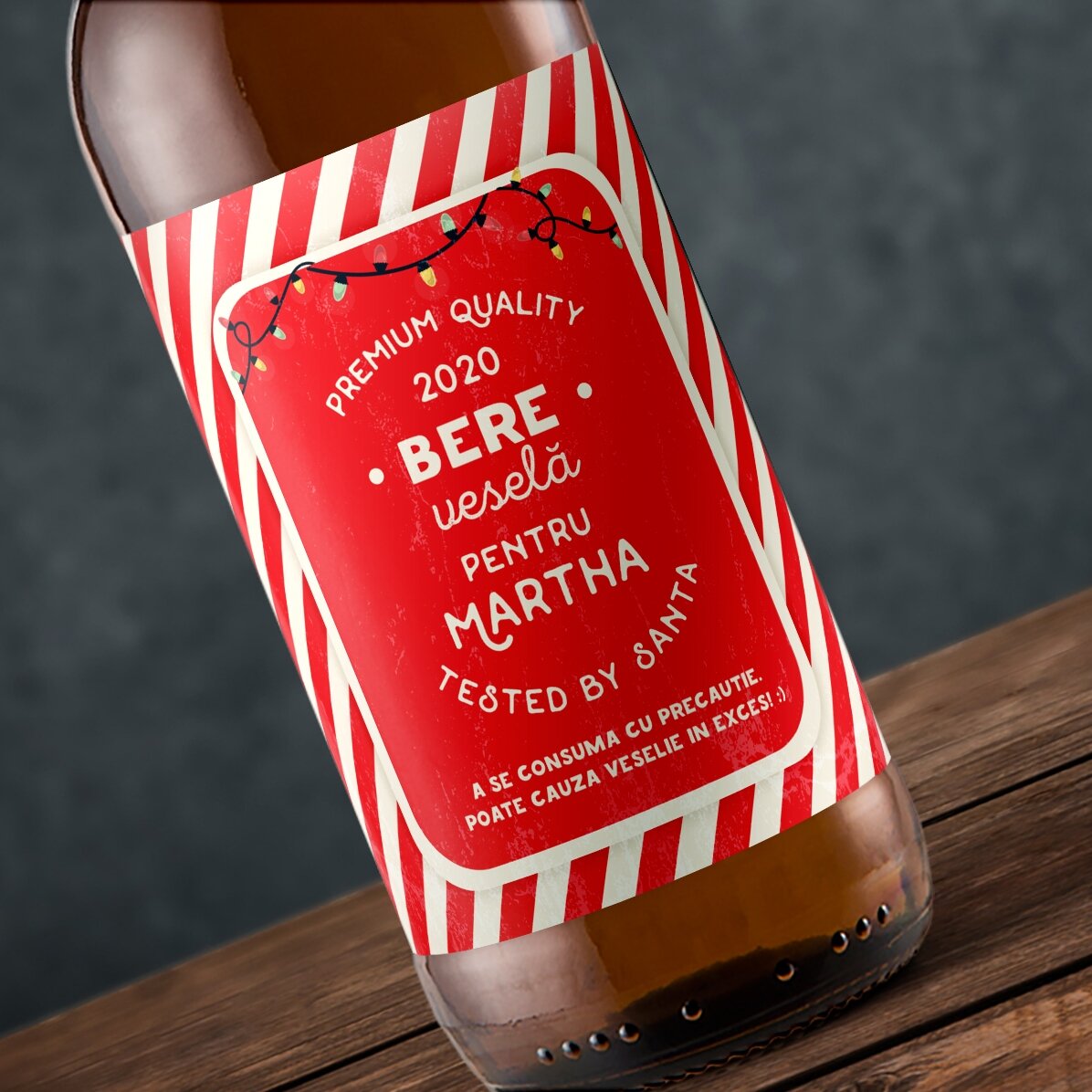 Birra personalizzata con scritta - Birra allegra