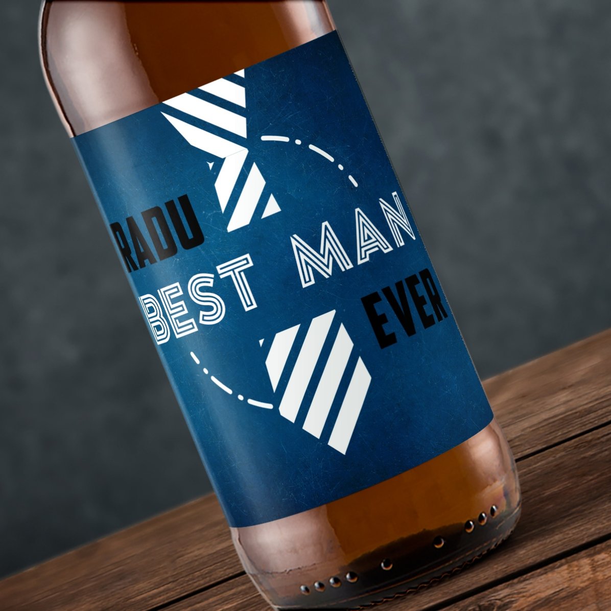 Birra personalizzata con scritta - Testimone dello sposo