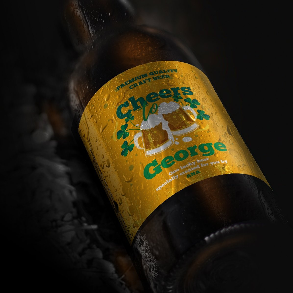 Birra personalizzata con scritta - Cheers to...