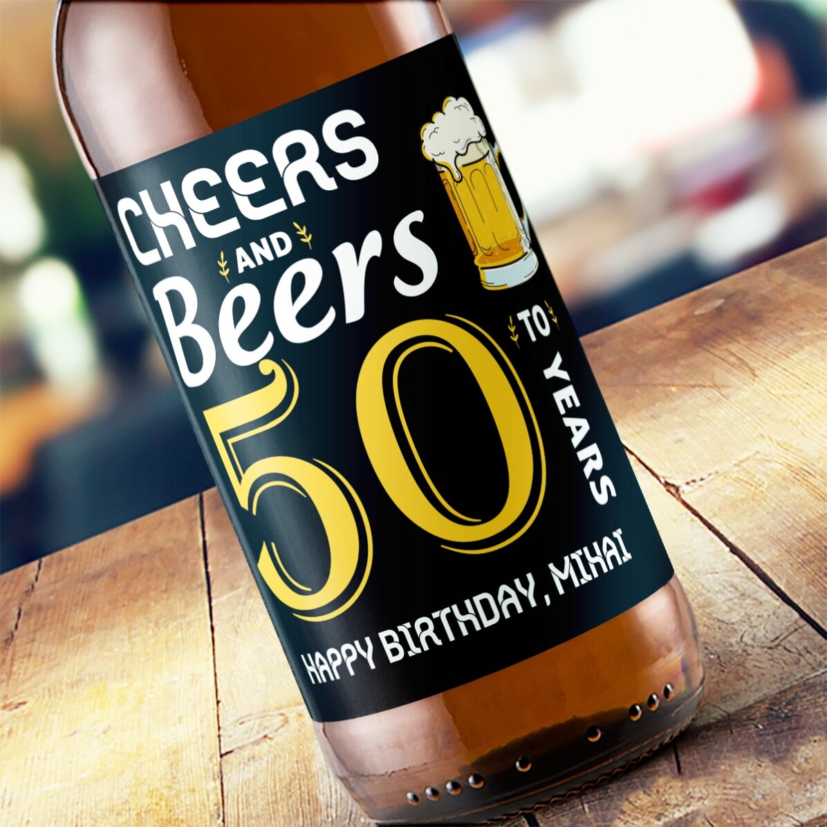 Birra personalizzata con scritta - Cheers